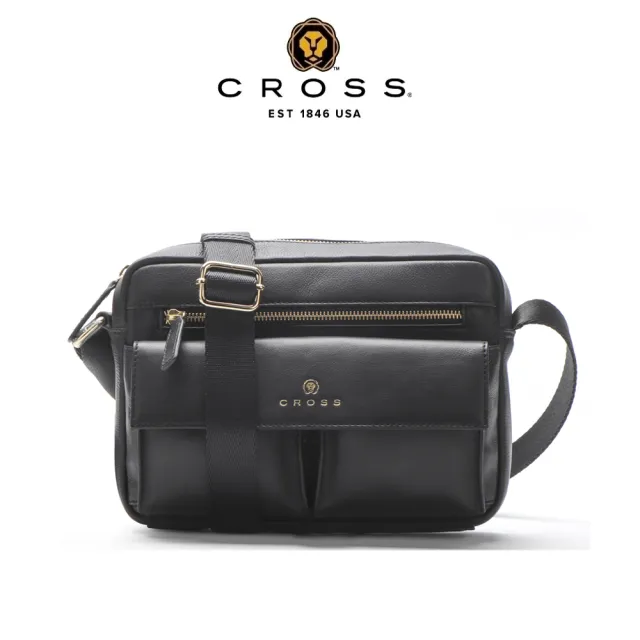 【CROSS】直播限定 限量1折 頂級小牛皮肩背包斜背包 全新專櫃展示品(維克多JUMP系列)