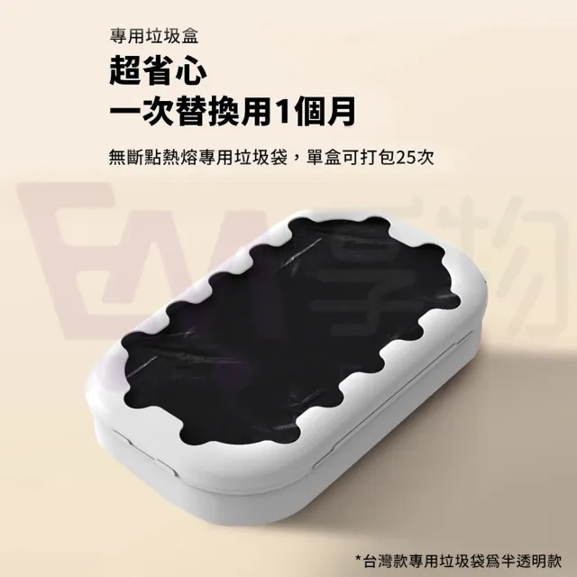 【LC】專用垃圾袋盒6入 打包垃圾桶浴廁版Plus適用(1入約25-30個垃圾袋 LC全自動打包垃圾桶)