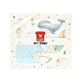 【MY+DNA 熊本部】法蘭絨舒適蓋毯禮盒組-鯨魚的雲朵旅行(B0023-02-06)