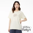 【betty’s 貝蒂思】網路獨賣★可愛刺☆前麻後棉上衣(共二色)