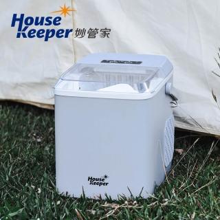 【妙管家】微電腦全自動極速製冰機-冰河灰 HK-002GR(桌上型 可自動清洗 戶外露營 家用)