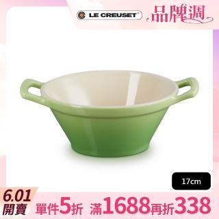 【Le Creuset】瓷器卡蘇雷碗(棕櫚綠)