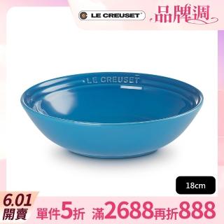 【Le Creuset】瓷器早餐榖片碗18cm(馬賽藍)