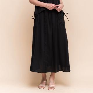 【perng yuh 芃諭名品】*獨感風格 褶飾 雪紡長裙(2025 SS Collection｜4A春夏新品上市)