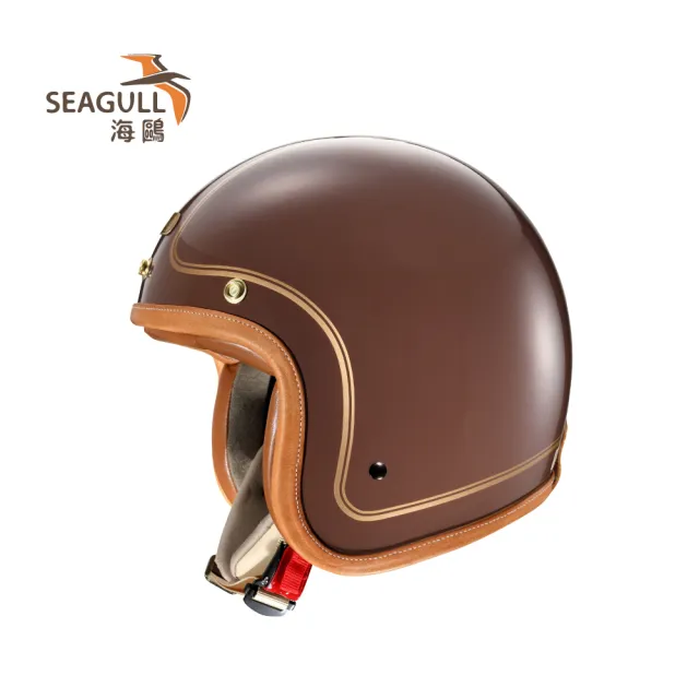 【SEAGULL 海鷗】TW-786職人條紋安全帽(3/4安全帽/多色挑選)