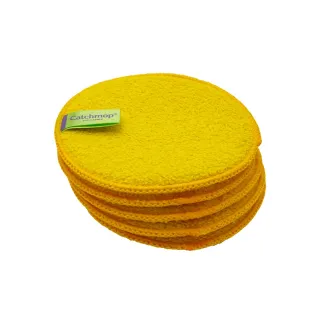 【Catchmop】多用途圓形清潔抹布5入裝(優質海棉 乾溼兩用)