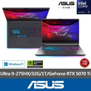 【ASUS 華碩】18吋Ultra 9 GeForce RTX 5070 Ti 電競AI筆電(G815LR-0021G275HX-NBL/Ultra 9-275HX/32G/1T)