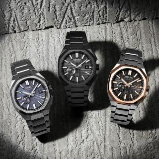 【SEIKO 精工】Astron系列 GPS時尚多邊造型太陽能腕錶/金x銀41.2mm(SSJ014J1/3X62-0AA0K)