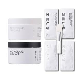 【Zeus】B5生物修護保濕凍膜100ml+淨白控油火山清潔泥膜 100ml（二入組）(控油淨膚/急救凍膜/舒緩修護)