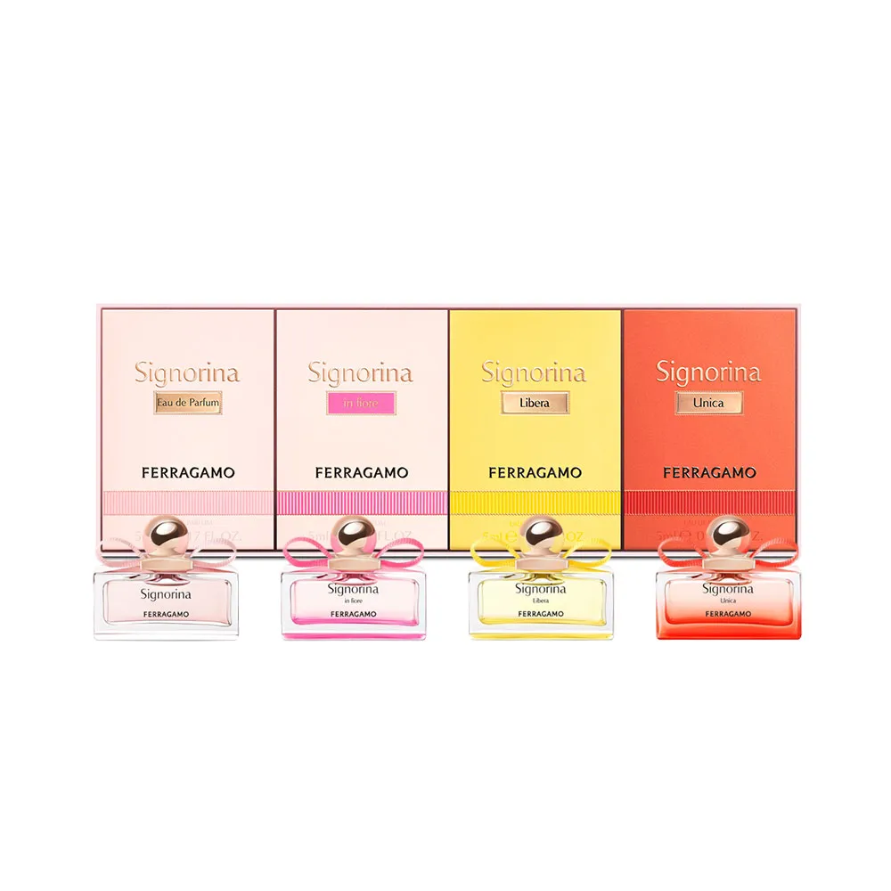 【Salvatore Ferragamo】時尚女伶迷你香水禮盒(5mlx4入.專櫃公司貨)