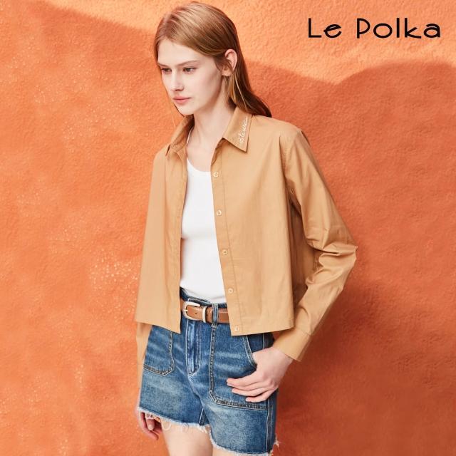 【Le Polka】休閒牛仔短褲-女(丹寧)