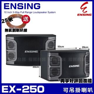 【ENSING】EX-250 燕聲 家庭劇院卡拉OK可懸吊式喇叭(10吋低音喇叭 三音路三單體)