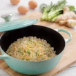 【Le Creuset】琺瑯鑄鐵媽咪鍋 24cm-雪紡粉/海岸藍/薰衣草(贈韓式湯碗-貝殼粉)