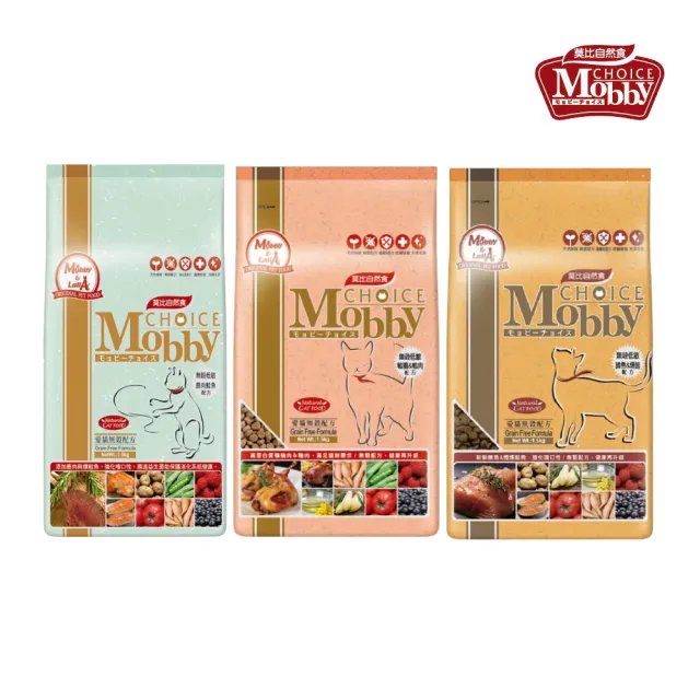 【Mobby 莫比】2包組-無穀愛貓配方6.5kg(貓飼料/鹿肉鮭魚/鵪鶉鴨肉/鱒魚馬鈴薯)