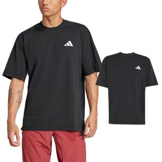 【adidas 愛迪達】GYM+ SEA Tee 男款 黑色 運動 休閒 上衣 訓練 慢跑 亞規 圓領 愛迪達 短袖 JC5260