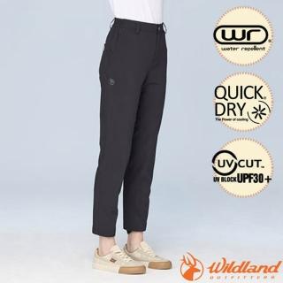 【Wildland 荒野】女 彈性冰涼透氣抗UV9分褲.涼感休閒運動褲(0B31323-54)