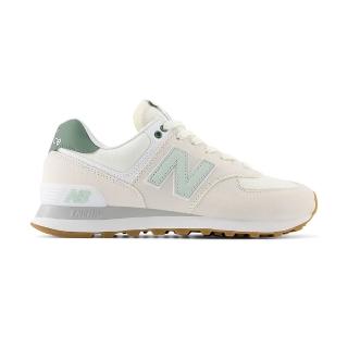【NEW BALANCE】NB 574 女鞋 米白綠色 復古 麂皮 休閒鞋 WL574CGR