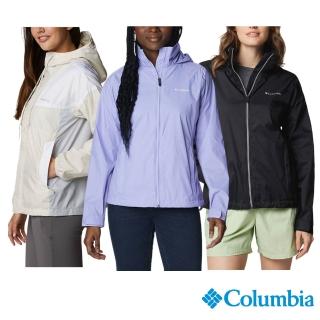 【Columbia 哥倫比亞】特談女款-防潑水防曬連帽風衣外套(UWR74490/UWL01270/IS)