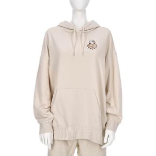 【PUMA】X HELLO KITTY 女款 米色 口袋 聯名 連帽T 歐規 上衣 運動 休閒 長袖 63161487