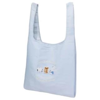 【小禮堂】Snoopy 史努比 環保摺疊購物袋 L 下午茶(平輸品)