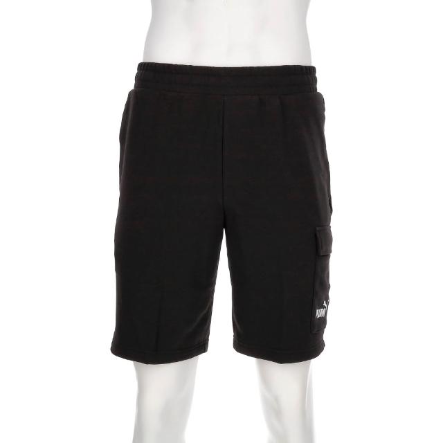 【PUMA】基本系列ESS No. 1 男款 黑色 歐規 Logo 工裝 10吋 運動 休閒 短褲 68266201
