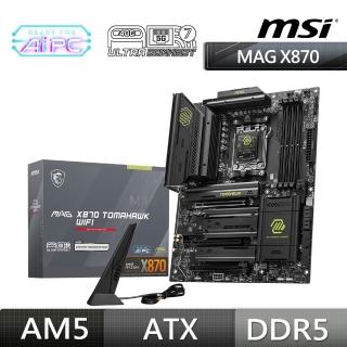 【MSI 微星】板+U組合★MAG X870 TOMAHAWK WIFI 主機板+AMD Ryzen R7-7800X 3D 8核心 處理器CPU