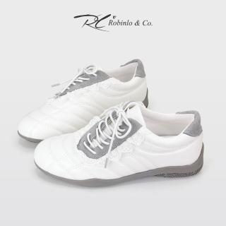【Robinlo】甜飆雲朵蕾絲厚底增高休閒小白鞋ZARA(霧灰牛奶)