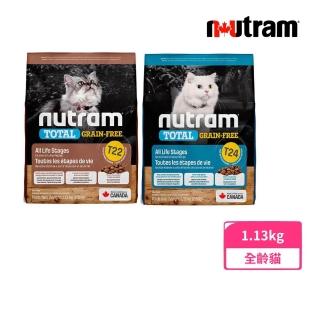 【Nutram 紐頓】2包組-T22/T24無穀全能系列 1.13kg/2.5lb