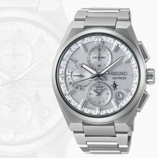 【SEIKO 精工】ASTRON系列 GPS衛星對時 太陽能計時腕錶-黑標/42mm(SSH159J1/5X83-0AE0S)