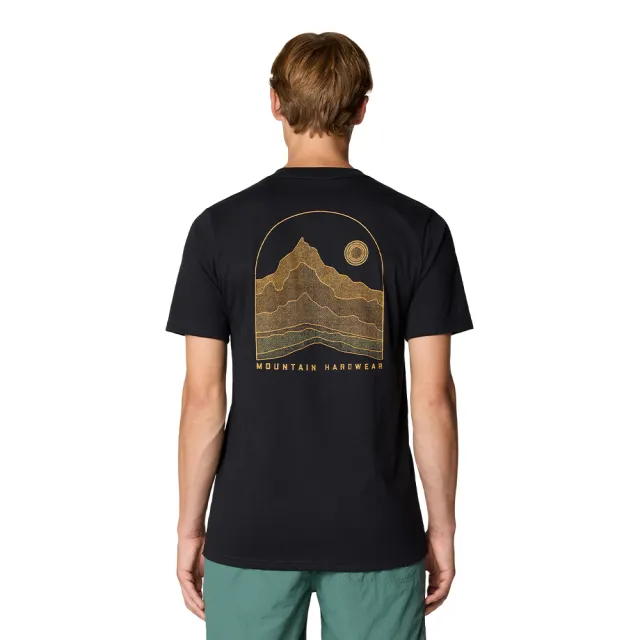 【Mountain Hardwear】Mountain Sunset™ Short Sleeve 針織棉山脈日落短袖T恤 男款 黑色 #2110781