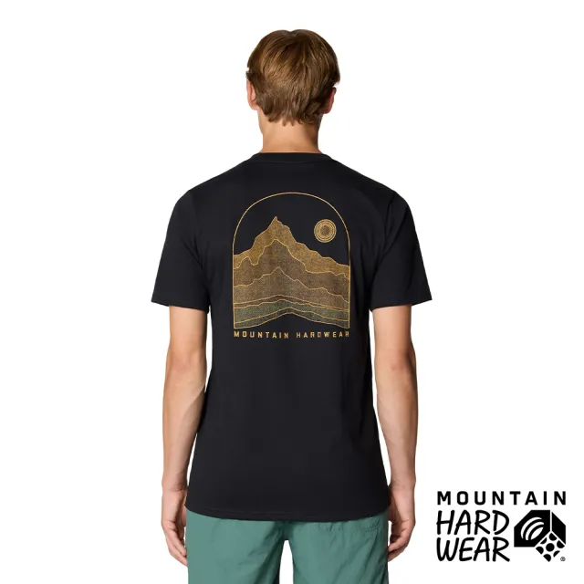 【Mountain Hardwear】Mountain Sunset™ Short Sleeve 針織棉山脈日落短袖T恤 男款 黑色 #2110781