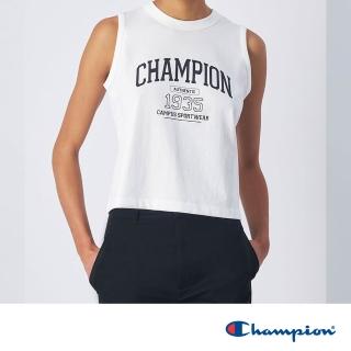 【Champion】官方直營 女款-ROCHESTER 印花短版背心-白色(117208-WW001)