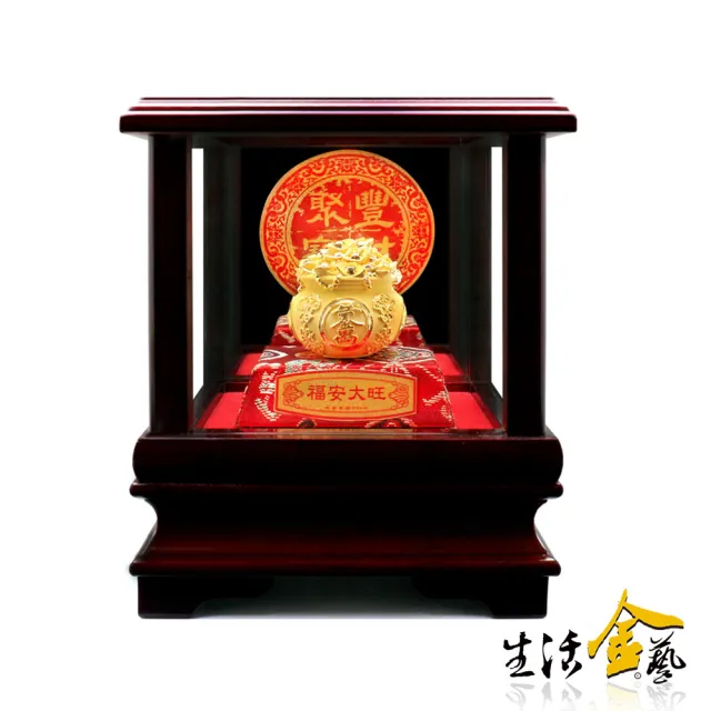 【生活金藝】聚寶盆-黃金萬兩 黃金擺件(金重3.83錢)