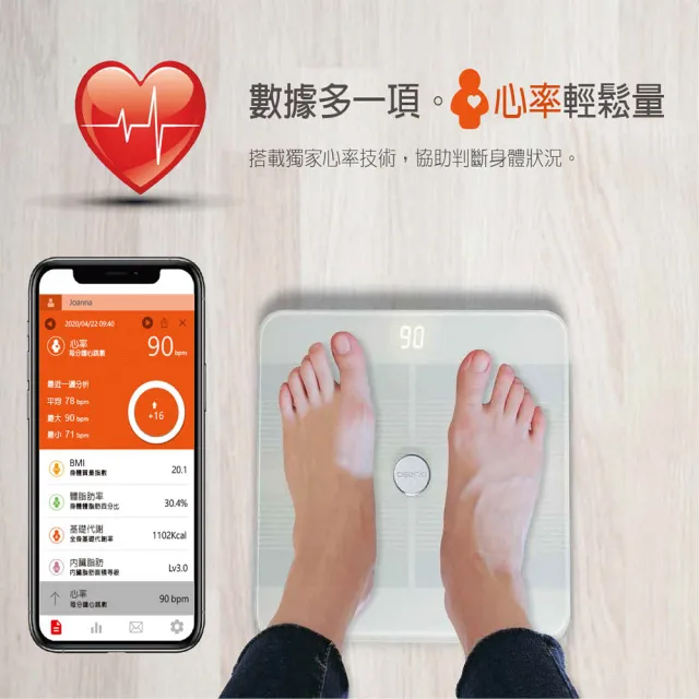 【Orange Plus 悅康品家】悠活_體重計_電子秤_體脂計