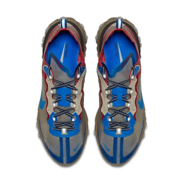 NIKE 耐吉】Undercover x Nike React Element 87 淺米紅聯名半透明休閒