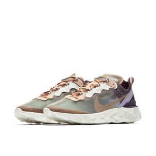 【NIKE 耐吉】Undercover x Nike React Element 87 淺綠色 聯名款 半透明 休閒鞋 運動鞋 男鞋 BQ2718-300