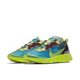 【NIKE 耐吉】Undercover x Nike React Element 87 湖水藍 聯名款 半透明 休閒鞋 運動鞋 男鞋 BQ2718-400