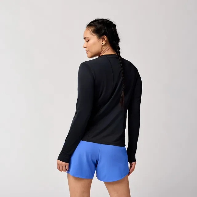 【BROOKS】女 Sprint Free 長袖上衣 3.0_經典黑(221711001)