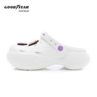 【GOODYEAR 固特異】輕便厚底洞洞鞋/女鞋 厚底 輕盈 白色(GAWP52739)