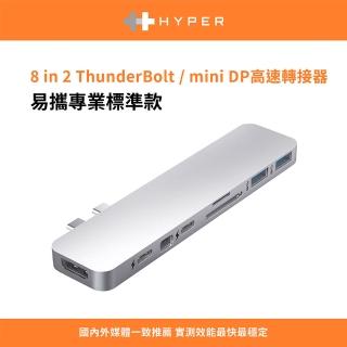 【HyperDrive】8-in-2 USB-C Hub-銀(HyperDrive)