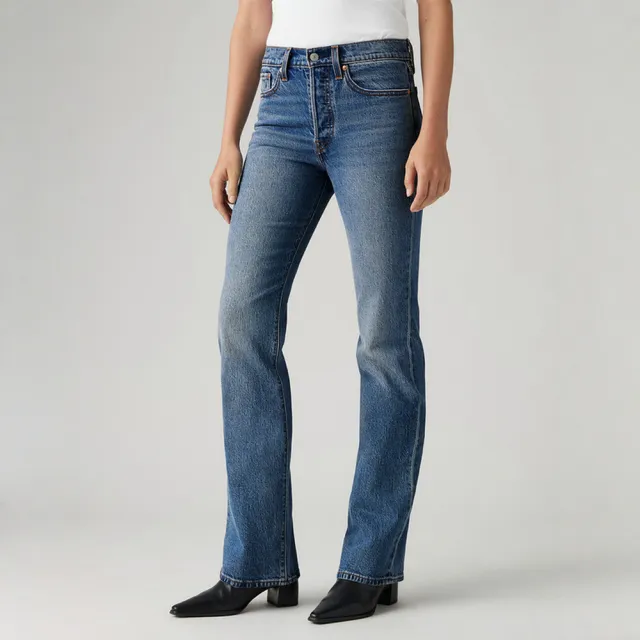 【LEVIS】Wedgie Boot女款中腰靴形丹寧牛仔褲 熱賣單品 A8710-0001