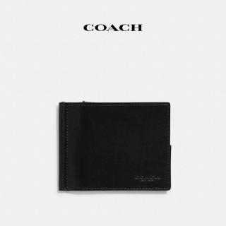 【COACH】蔻馳官方直營 附錢夾四方型折疊皮夾-黑色(CJ885B)