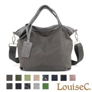 【LouiseC.】真皮 Tree House 真牛皮+輕盈尼龍中型手提斜揹包-13色(真皮包包 YS98233)