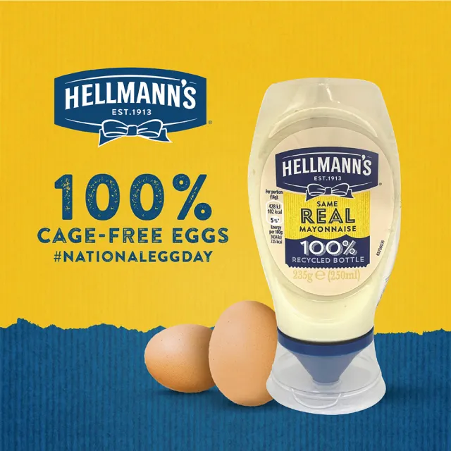 【HELLMANNS】經典原味美乃滋 250ml(餐飲通路指定品牌)