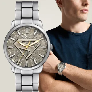 【FOSSIL】x 超人限量聯名手錶–Superman 英雄S套錶 42mm 送禮 禮物(LE1207SET)