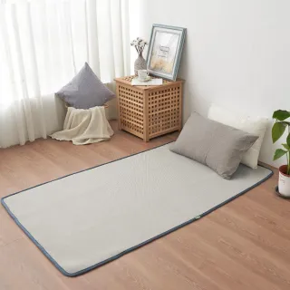 【BELLE VIE】6D可水洗超透氣彈力涼墊-灰色特仕 床墊/和室墊/瑜珈墊/露營可用(單人加大-105x186cm)