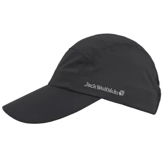 【Jack wolfskin 飛狼】Air Wolf 輕量防水透氣棒球帽(黑)