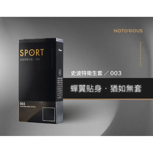 【SPORT史波特】買1送1 003衛生套保險套(12入*2盒)(共24入)