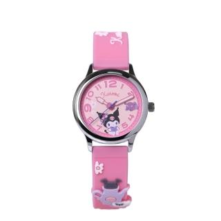 【HELLO KITTY】酷洛米系列 俏皮可愛 立體圖案手錶 粉色 KT081LWPP 30mm