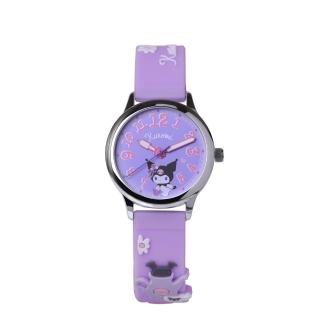 【HELLO KITTY】酷洛米系列 俏皮可愛 立體圖案手錶 淺紫色 KT081LWVV1 30mm